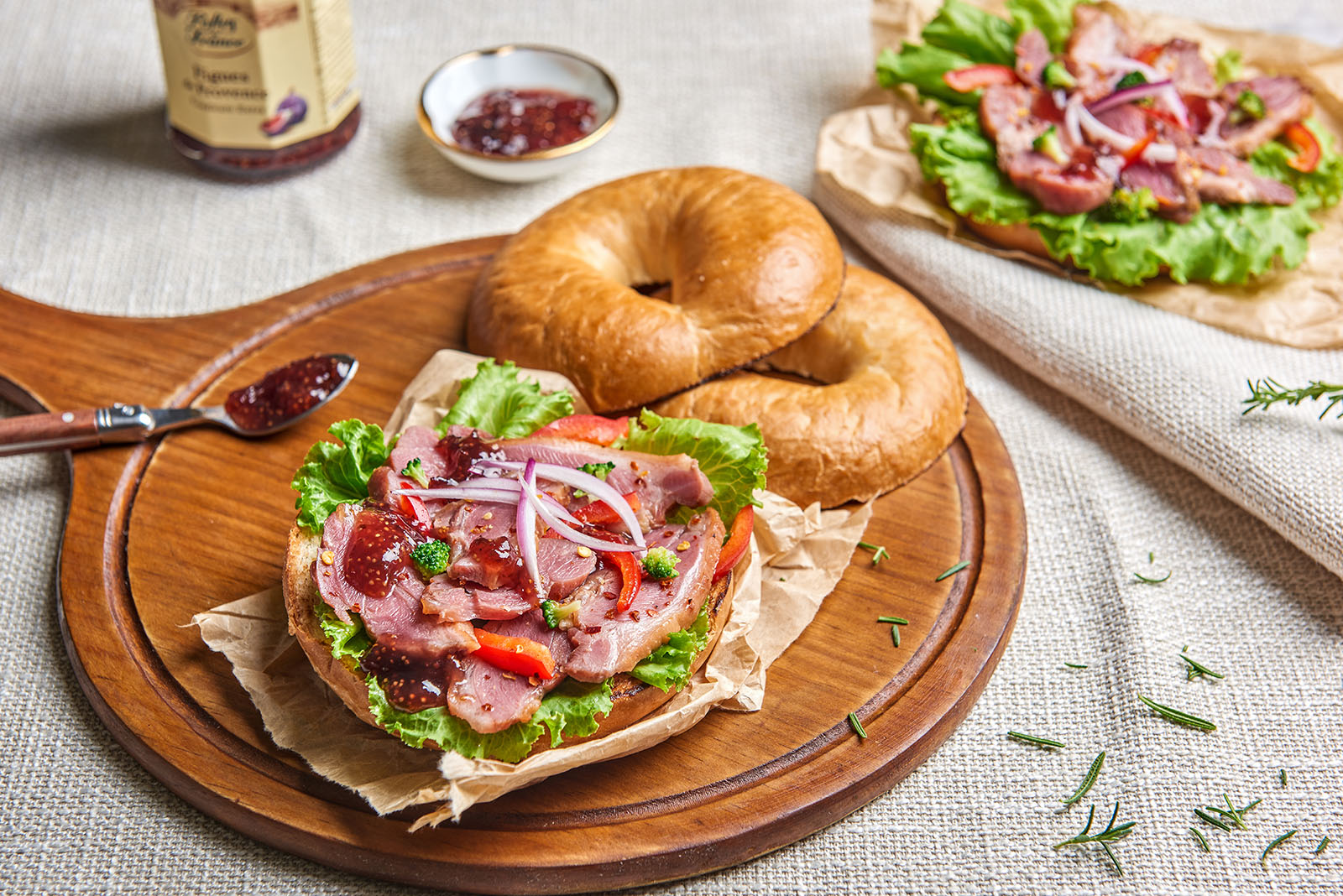 燻鵝腿果香貝果